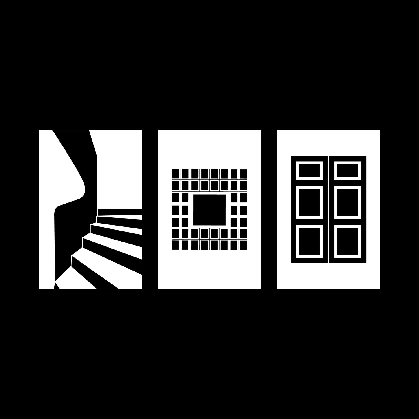 Folded Note Cards: Architectural Elements