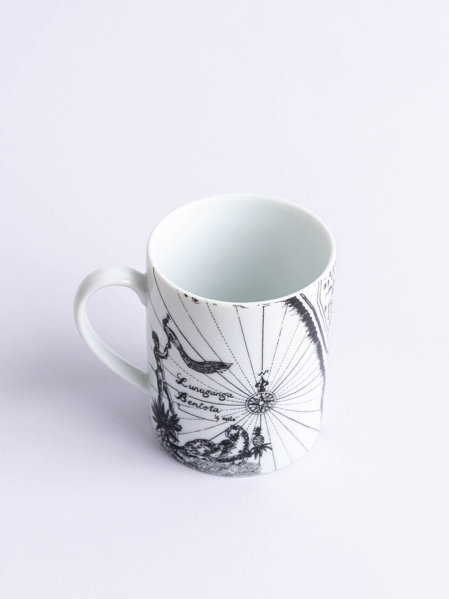 Lunuganga Map Print Ceramic Mug