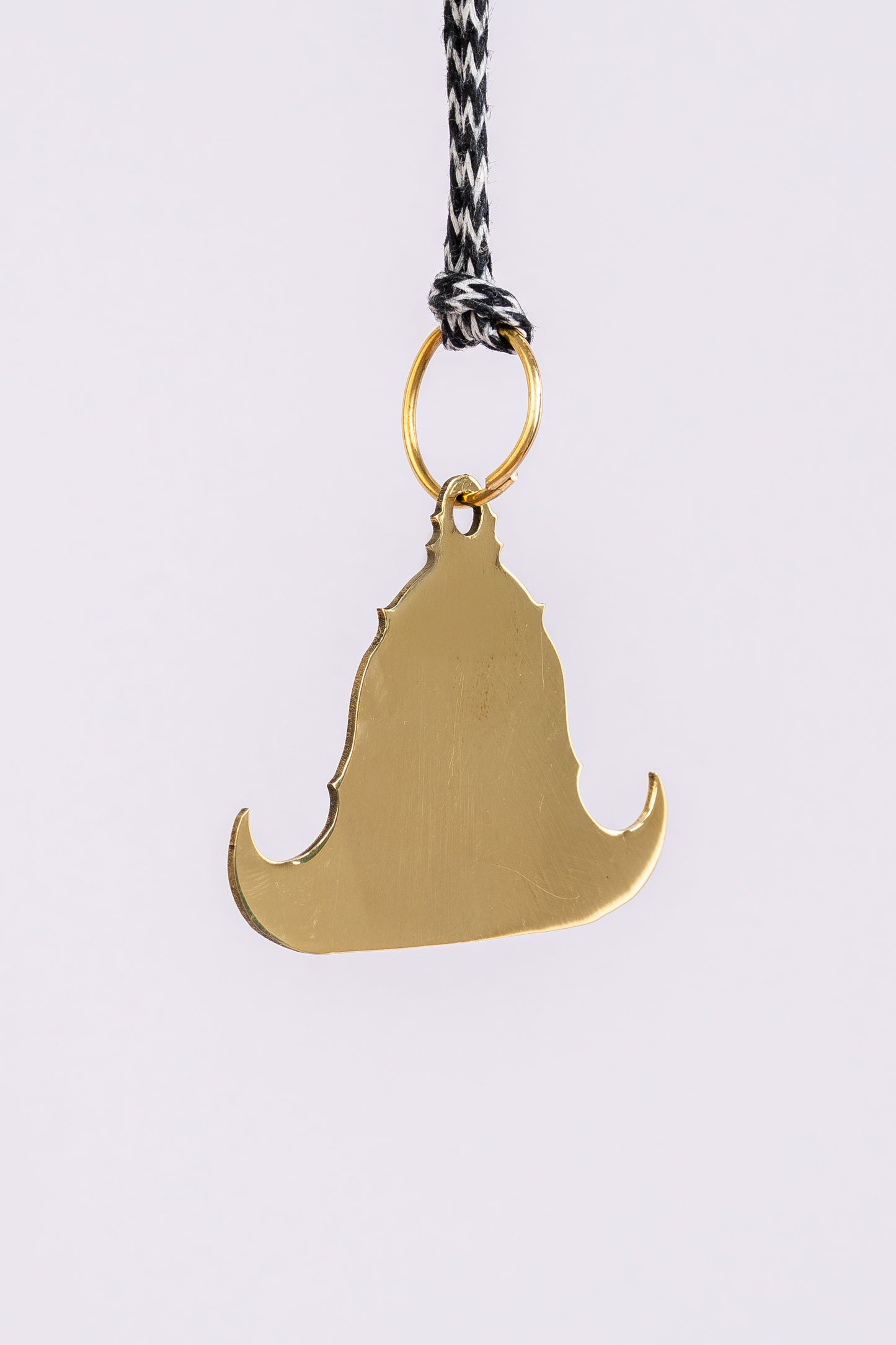 Brass Key Charm