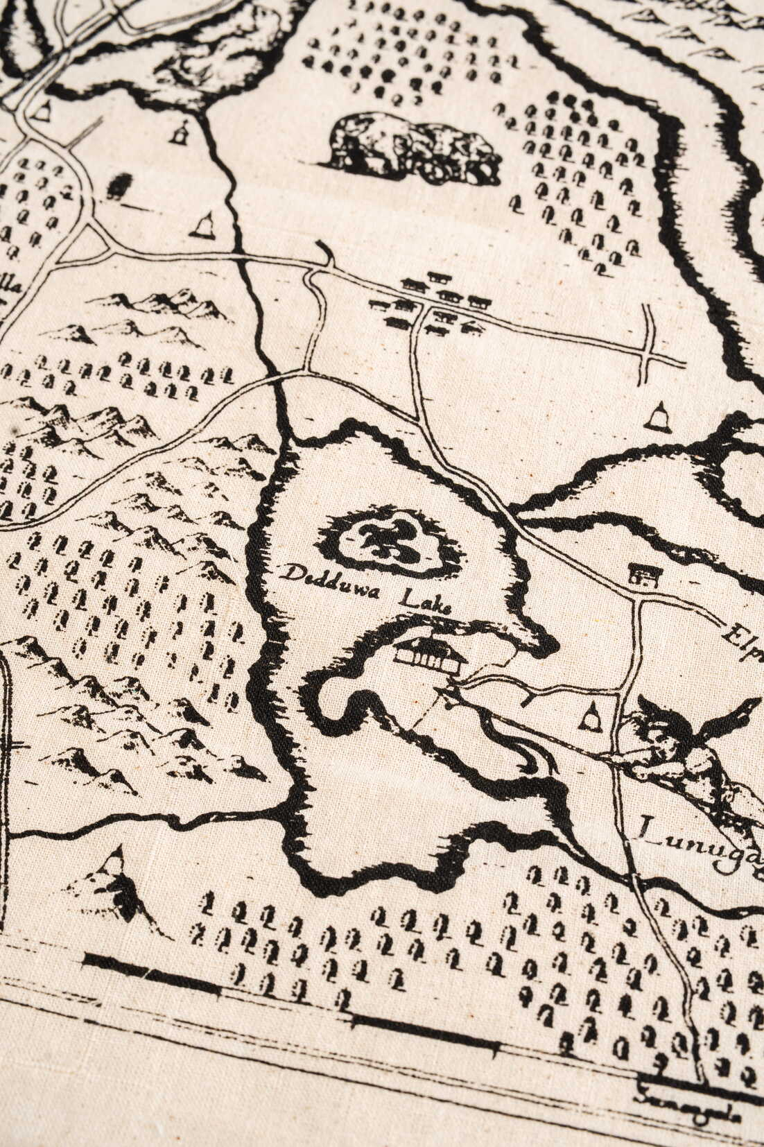 Lunuganga Map Tote Bag