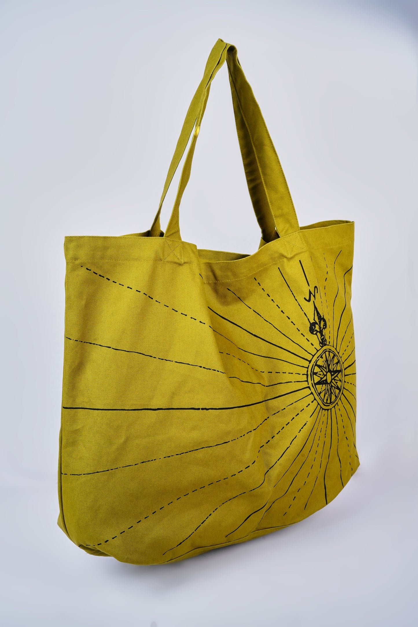 Compass Tote Bag (Olive Green)