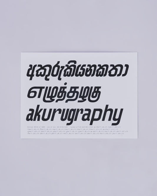 Akurugraphy Postcard