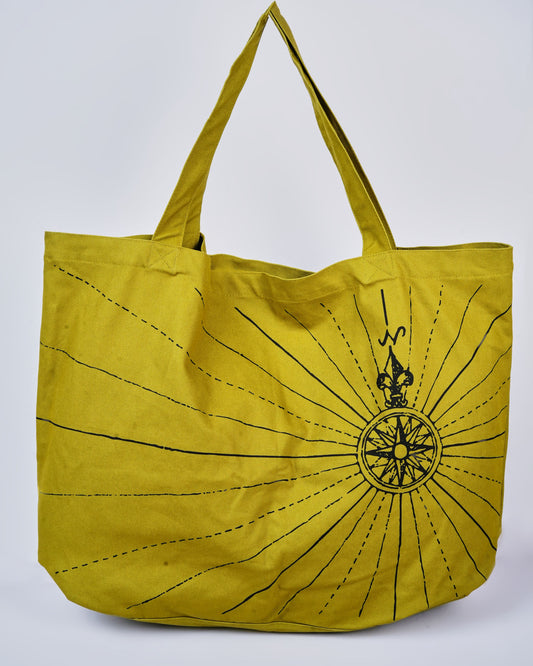 Compass Tote Bag (Olive Green)