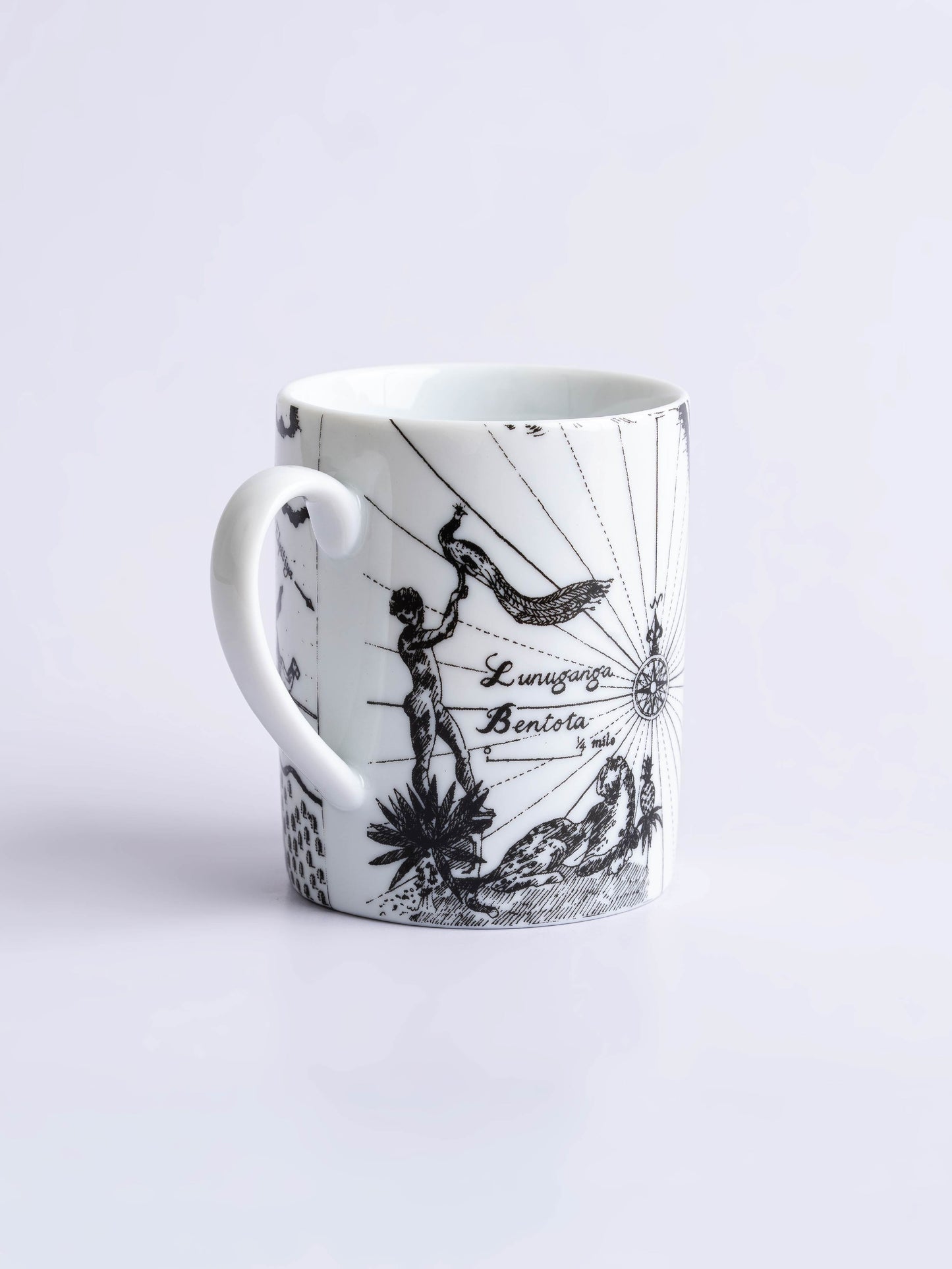 Lunuganga Map Print Ceramic Mug