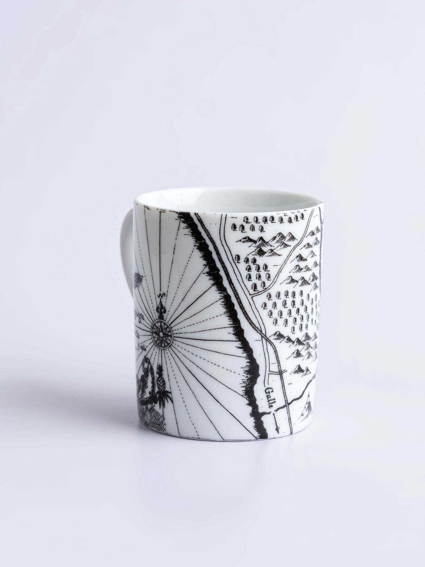Lunuganga Map Print Ceramic Mug
