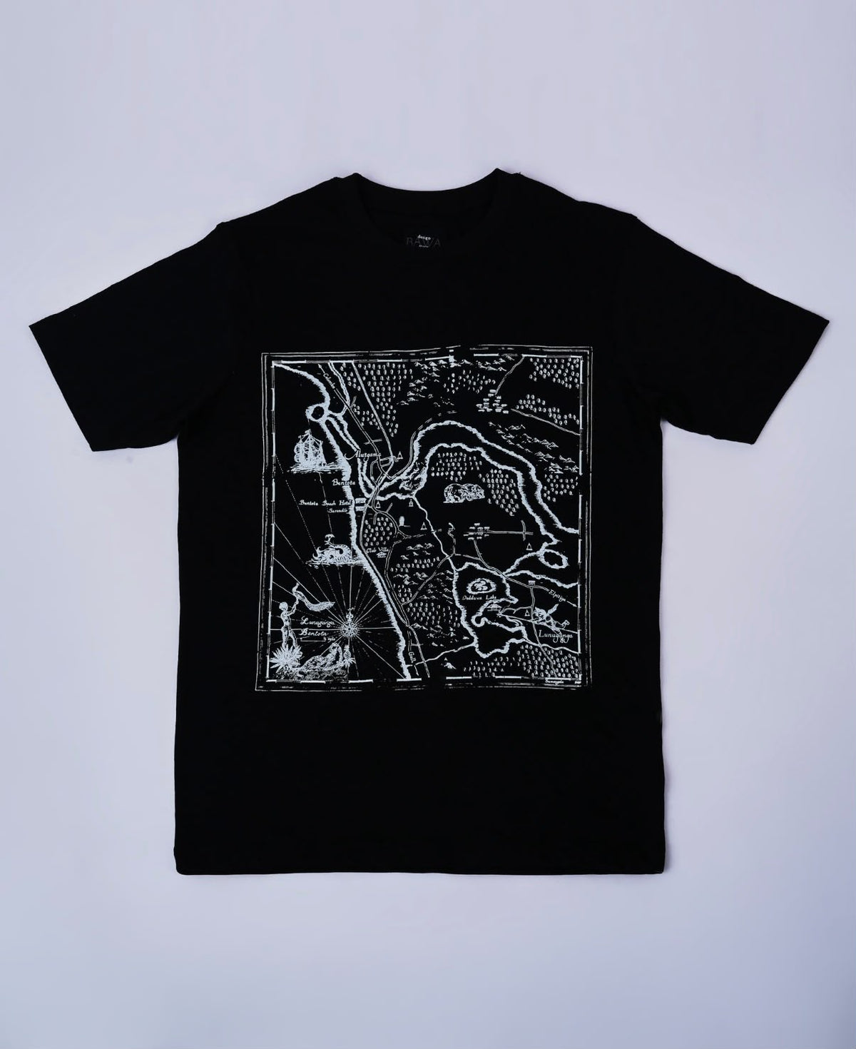 Lunuganga Map T-Shirt (Black)